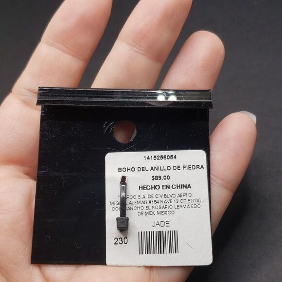 SILVER turquoise marcasite ring size 8 boho ring - Picture 4 of 6